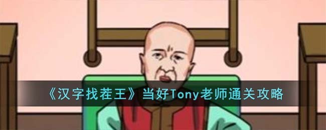 《汉字辨析大师：成为卓越Tony导师的通关指南》