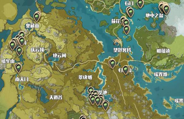 原神：莲藕的采集地点揭秘