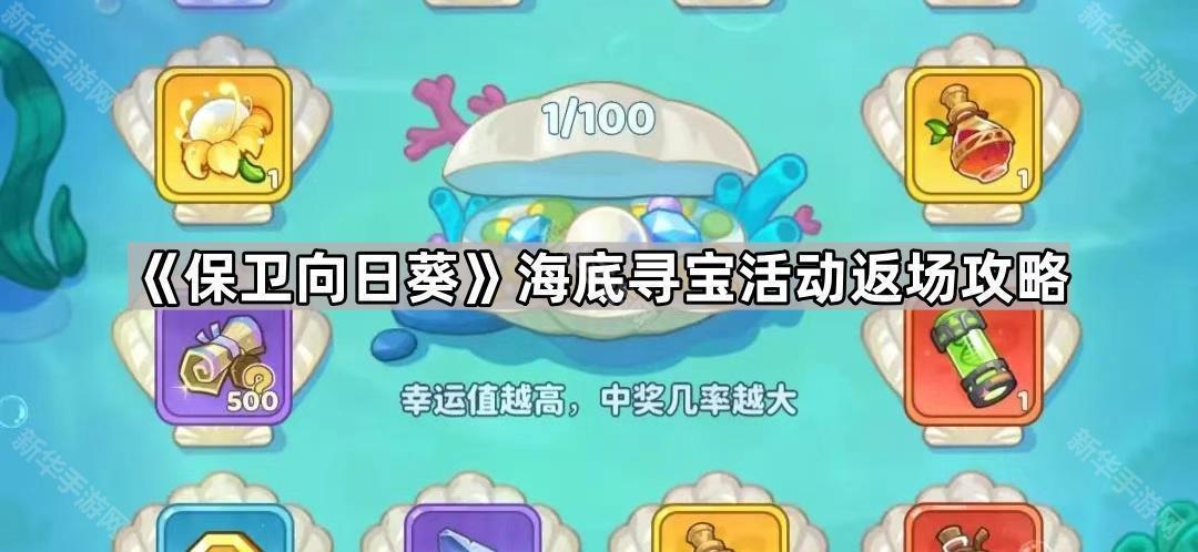 《探寻海底宝藏：向日葵保卫活动再启攻略》